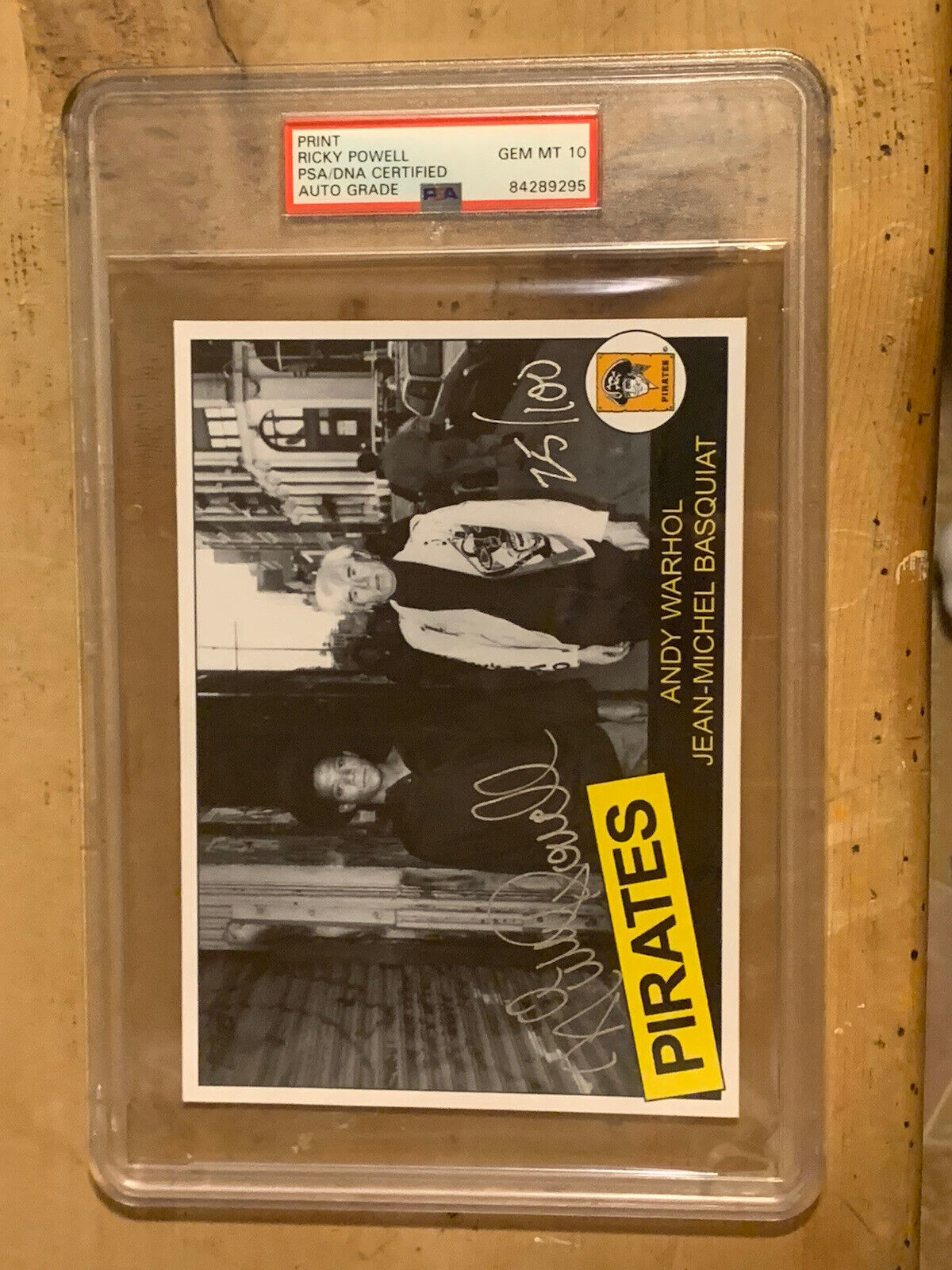 Ricky Powell (PSA) GEM MINT 10 Andy Warhol Basquiat / Baseball