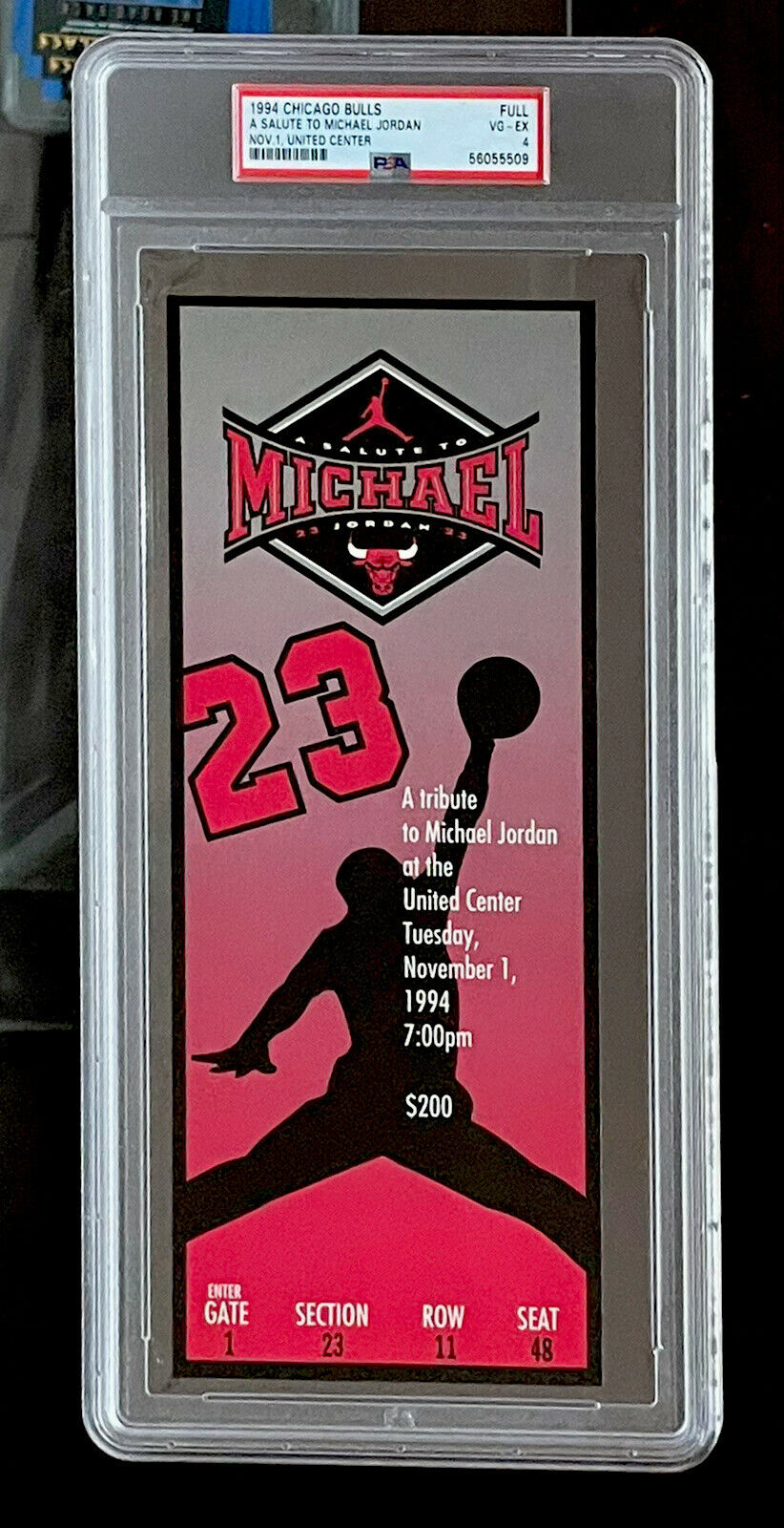 A Salute To Michael Jordan Nov. 1, 1994 Retirement Program