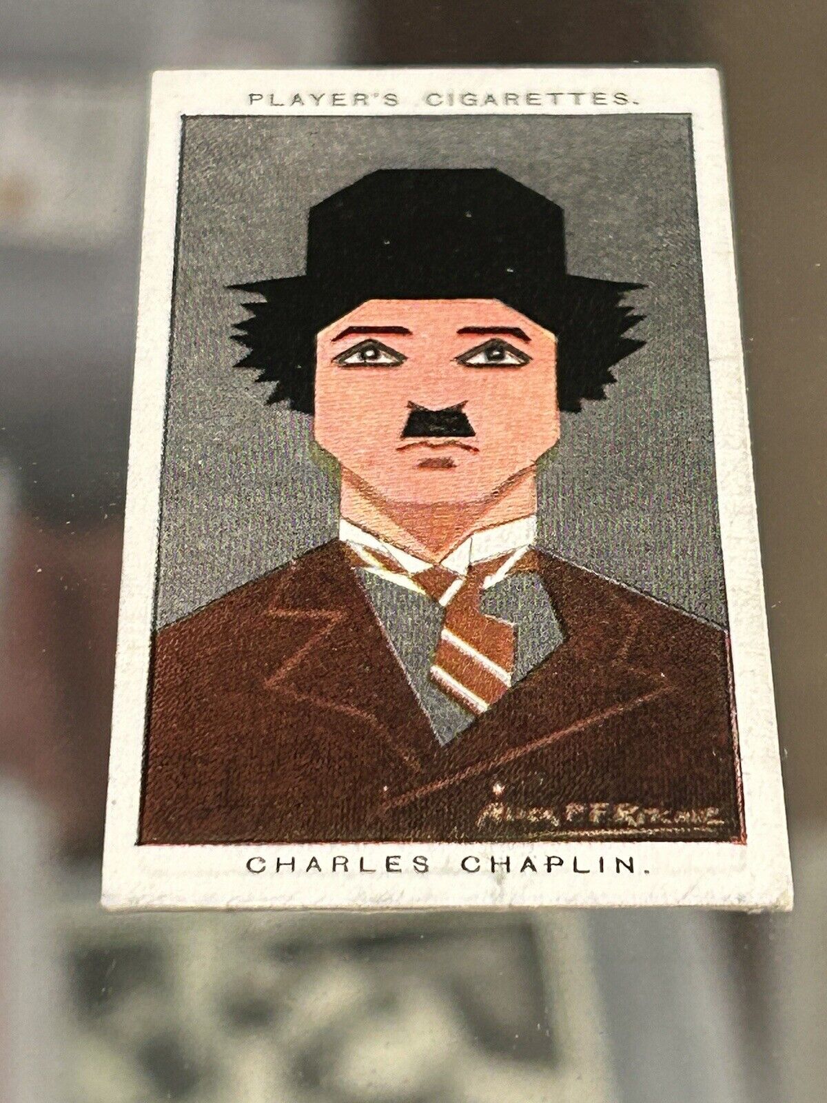 Charlie Beverly Baseball style Swap Hills – Card Trading Meet Tobacco Vintage Chaplin Card 1926