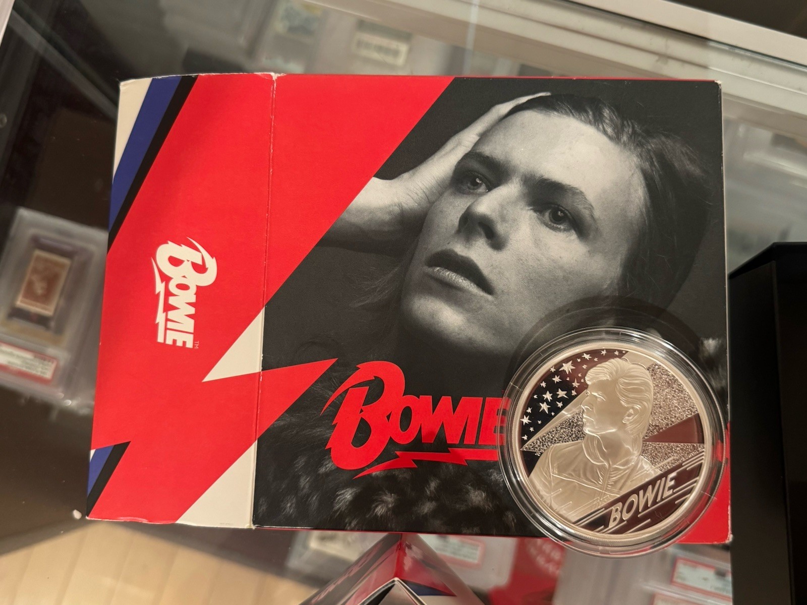 David Bowie- 5oz -Silver -Proof -10 Pounds - UK-Coin - Queen Elizabeth