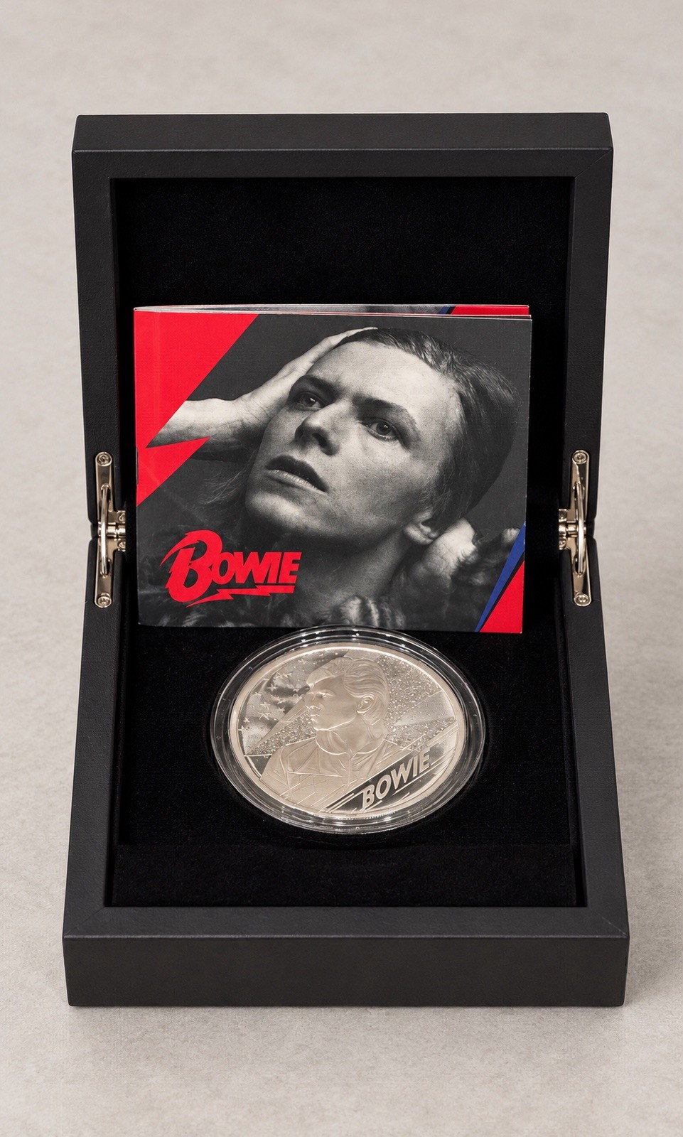 David-Bowie- 5oz -Silver -Proof -10 Pounds - UK Coin - Queen Elizabeth