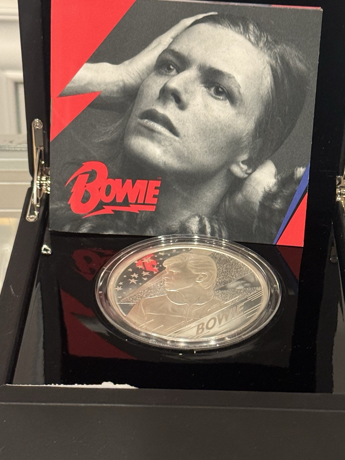 David Bowie- 5oz -Silver -Proof -10 Pounds - UK Coin - Queen Elizabeth