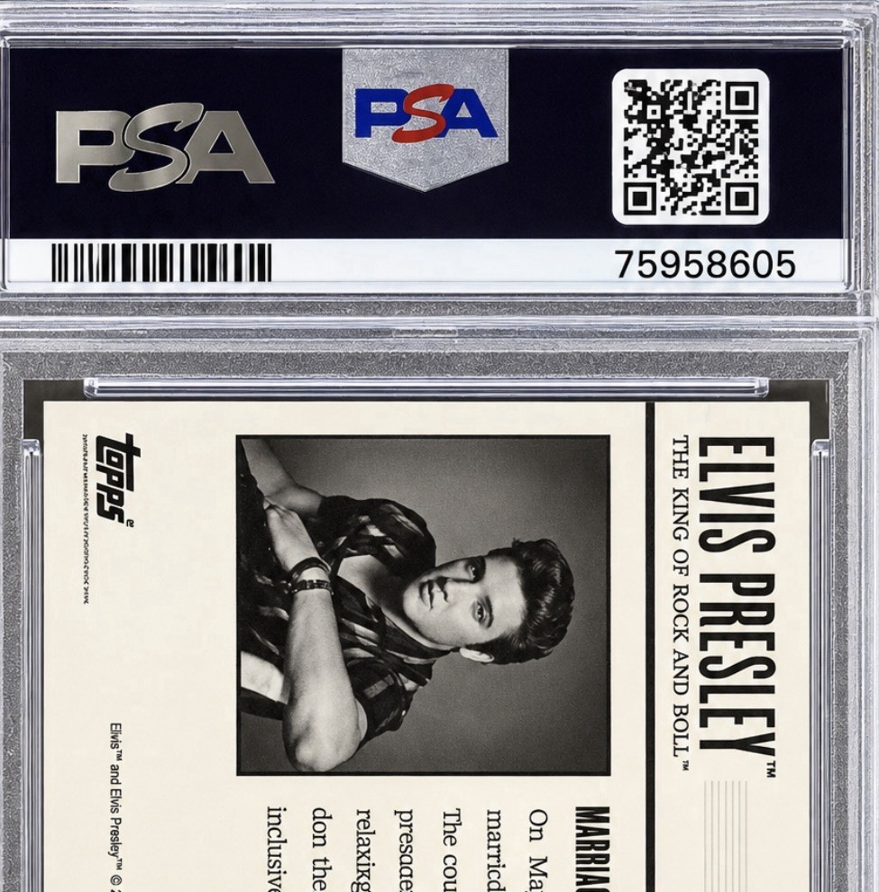 Elvis-Presley - Priscilla Presley - Autograph - psa10 - topps
