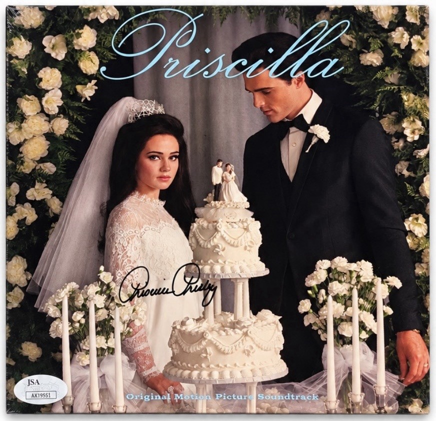 Elvis - Presley-Soundtrack- Elvis Signed - Vinyl -Record - JSA -Priscilla Presley - Autograph